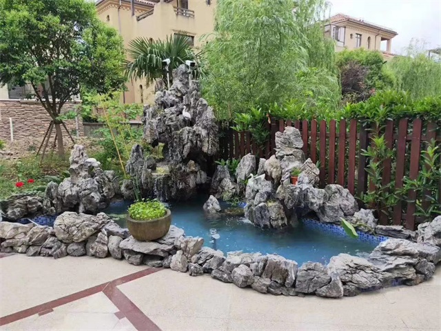 茂名庭院假山鱼池制作方法