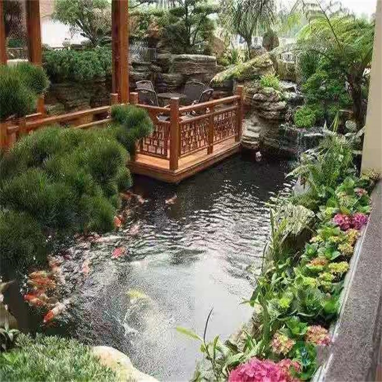 茂名院子小鱼池假山设计
